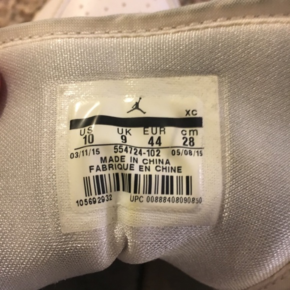 White Nike Air Jordan’s | Men’s size 10 - Picture 5 of 5